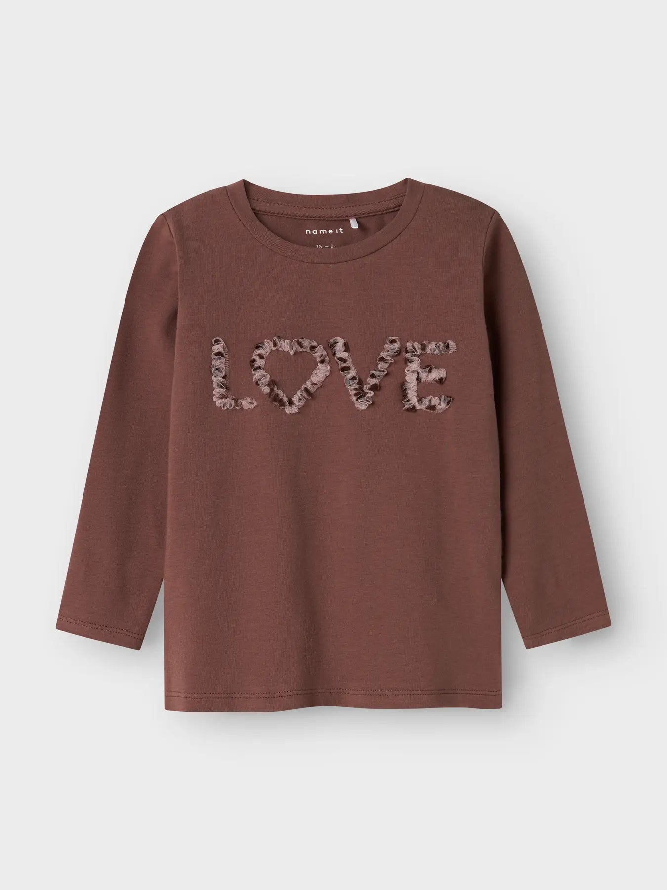 Name it Nona Langarmshirt "Love"