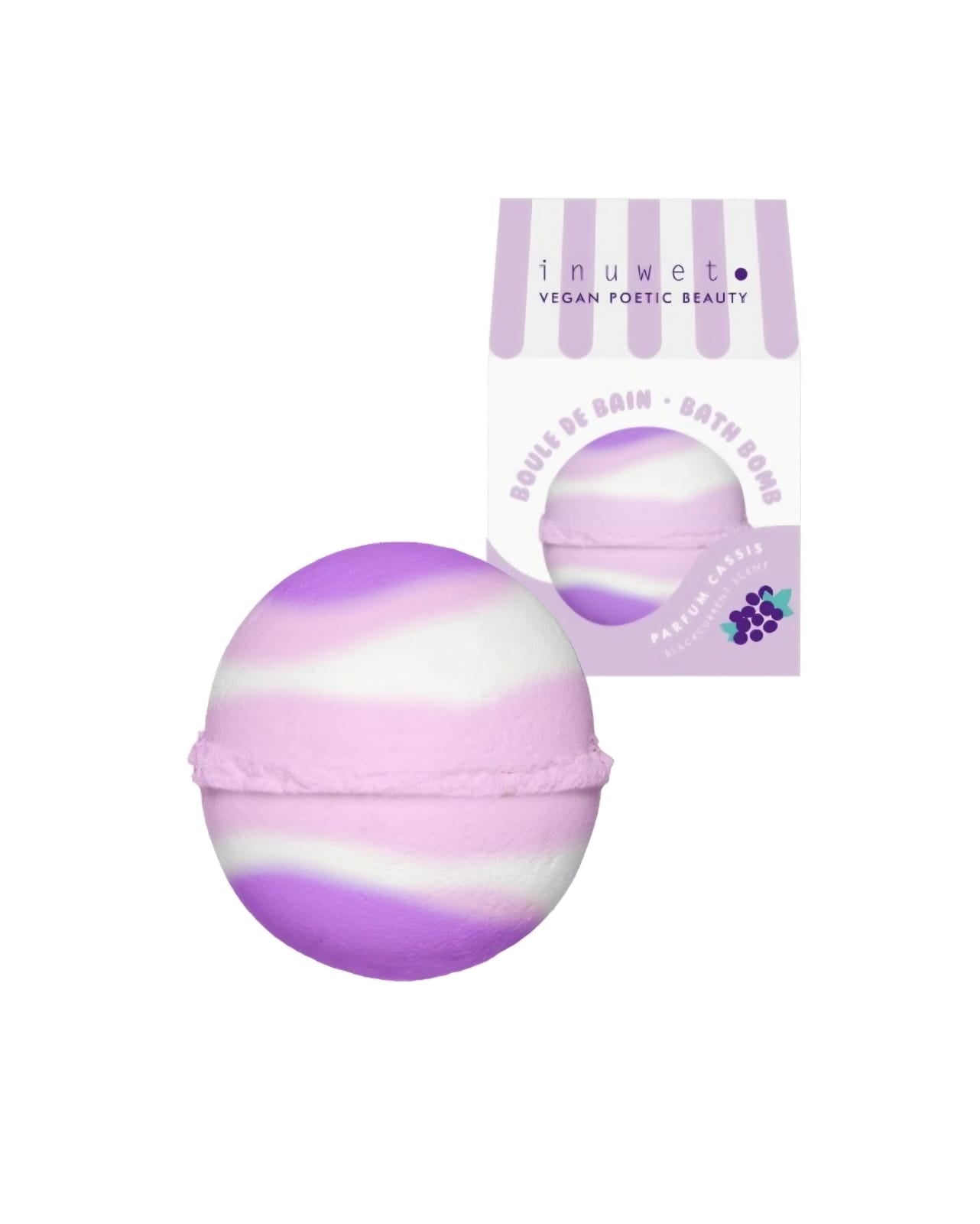 Inuwet Badekugel Icecream - blackcurrant