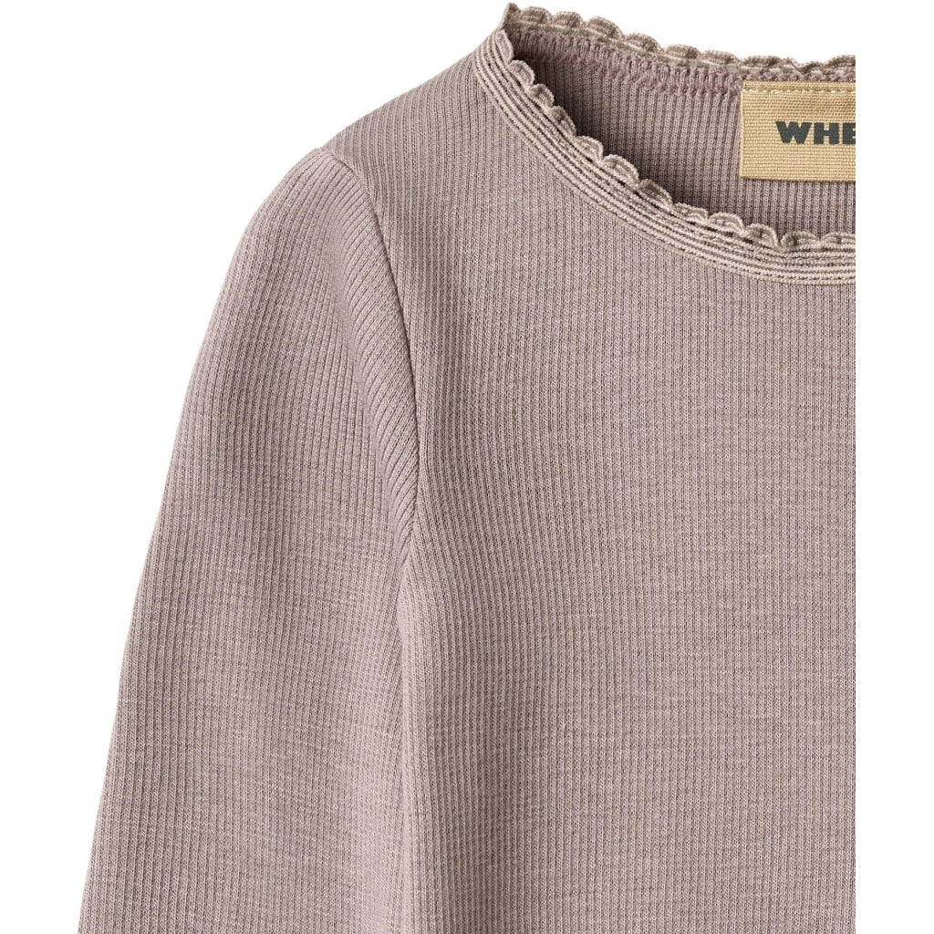 Wheat Mädchen Langarmshirt Reese - dusty purple