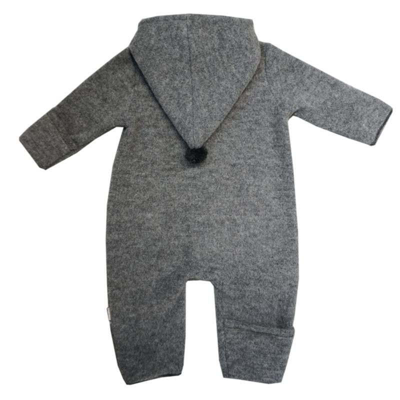 Maximo GOTS Baby Wollfleece Overall mit Pompon