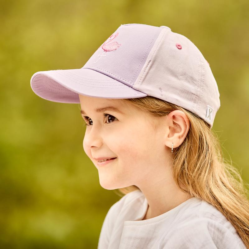maximo Kids Girl-Cap Flamingo Stickerei Klettverschluß
