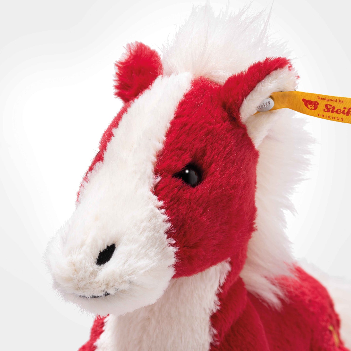 Steiff Pferd rot/weiß 18cm chinesischen Tierkreiszeichens