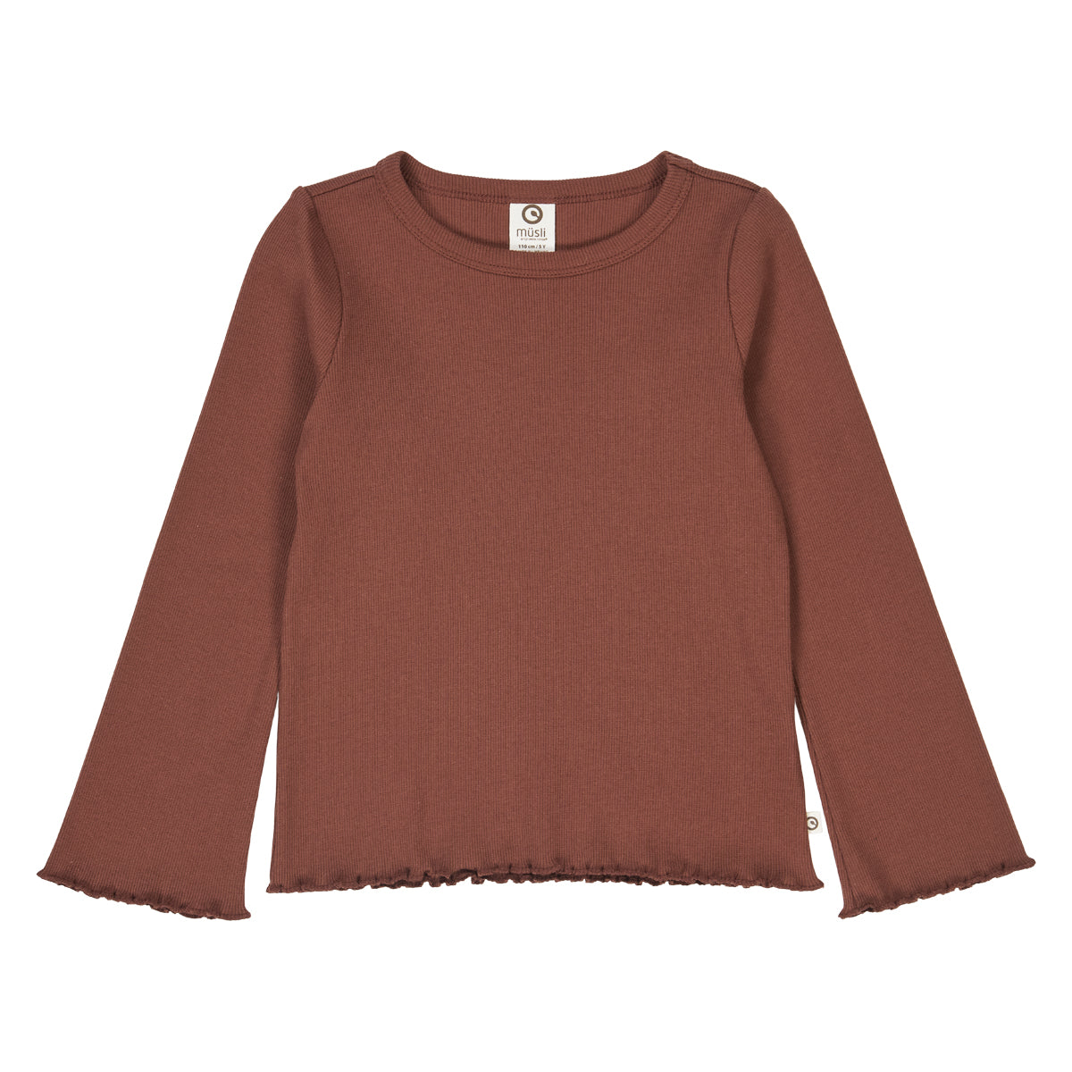 Müsli Cozy me rib Schlag-Langarmshirt