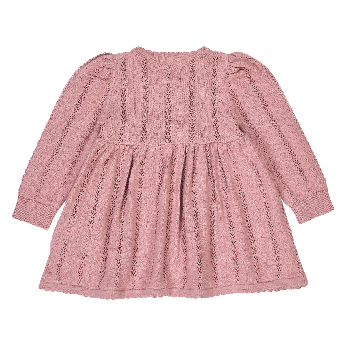 Müsli Pointelle Baby Strickkleid