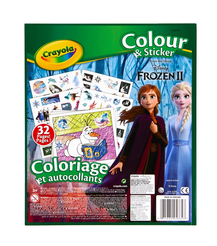 Crayola Mal- und Stickerbuch Disney Frozen