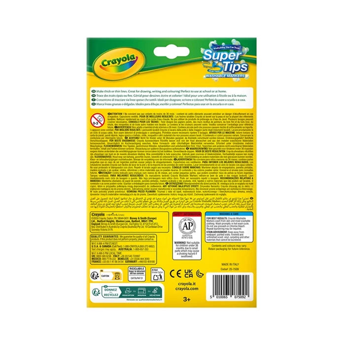 Crayola 12 Filzstifte Supertips