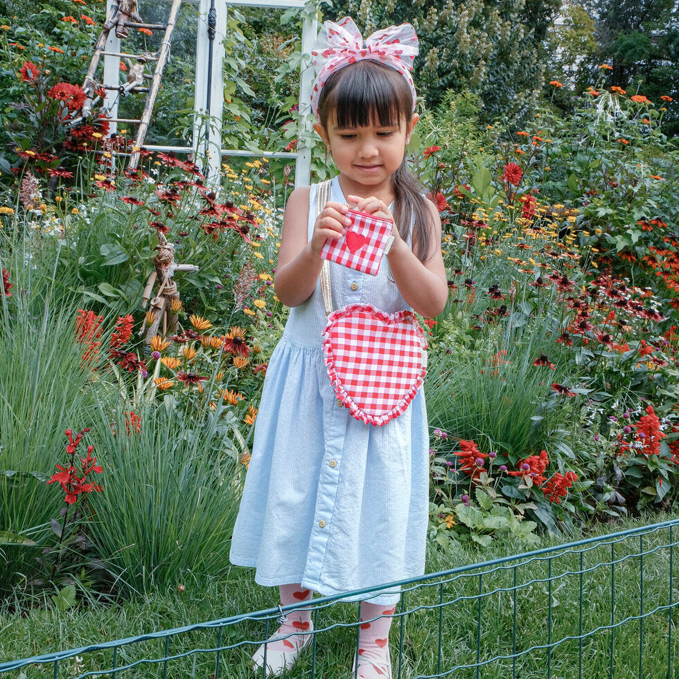 Rockahula Gingham Love Herz Mini Geldbörse