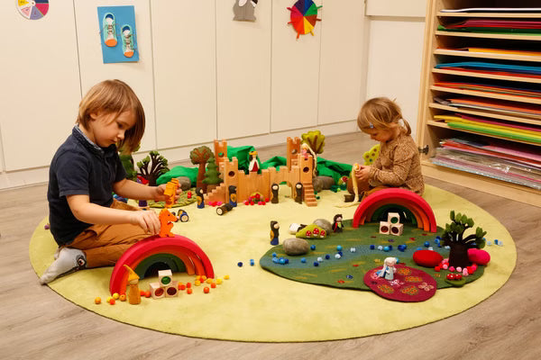 bauspiel Regenbogen Halbkreis 7 Teile
