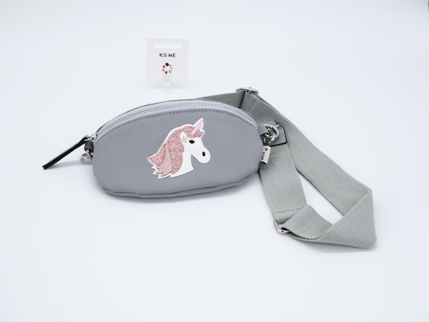 KisMe Sidebag Neo Einhorn - hellgrau