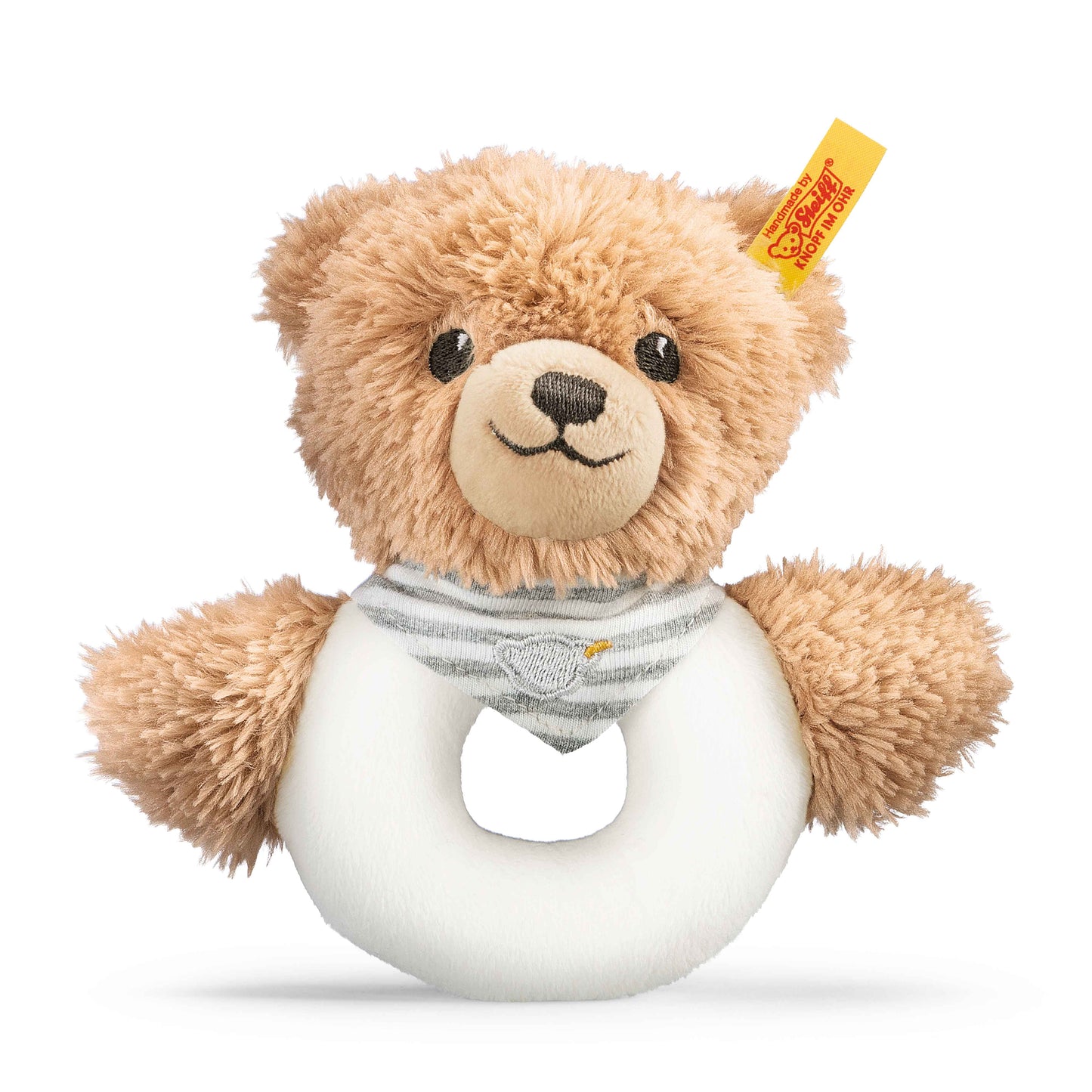 Steiff Schlaf Gut Bär Greifling grau 12cm