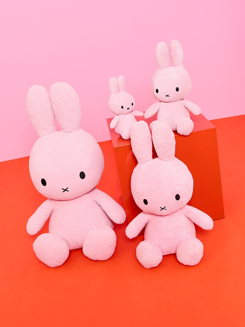 Miffy Kuscheltier ECO Corduroy – Rosa – 50 cm