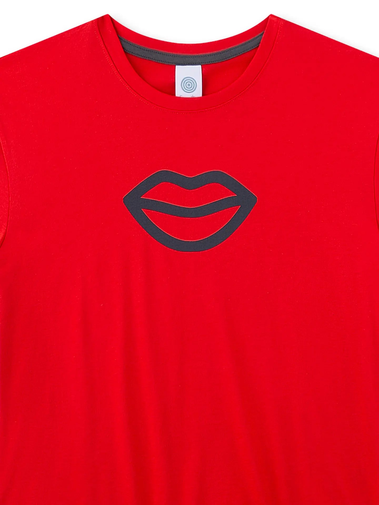 Sanetta Mädchen-Schlafanzug kurz rot Lippe
