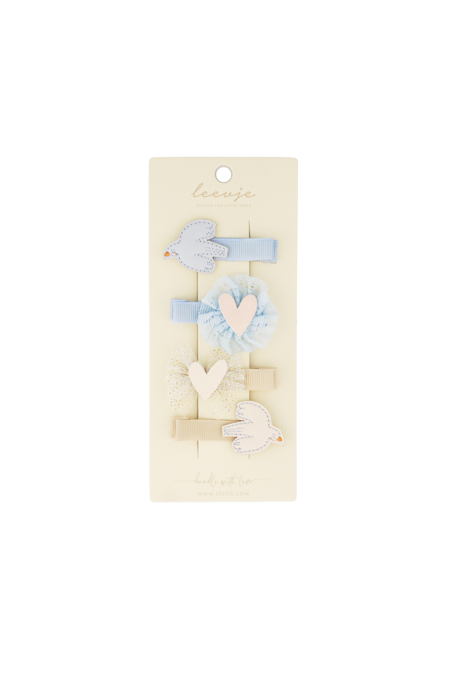 Leevje Haarspangen 'bird & heart clips'