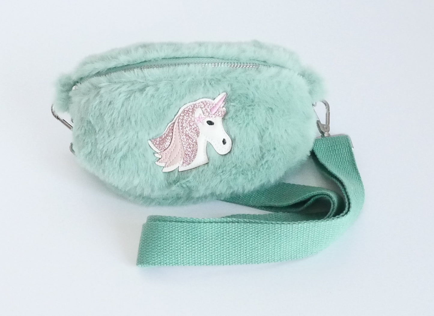 KisMe Sidebag Einhorn Plüsch grün