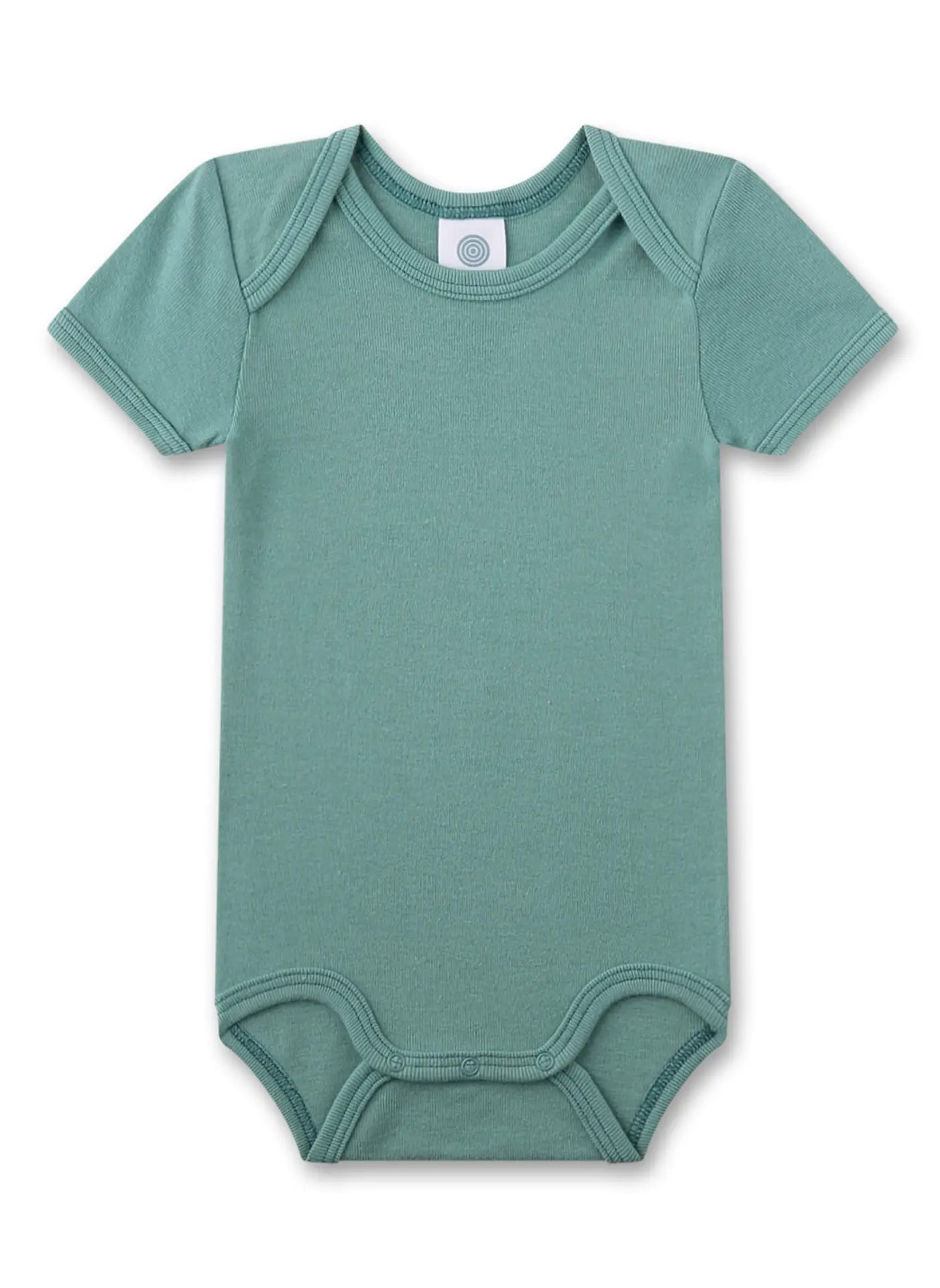 Sanetta Baby-Body (Doppelpack) grün & beige Tiere