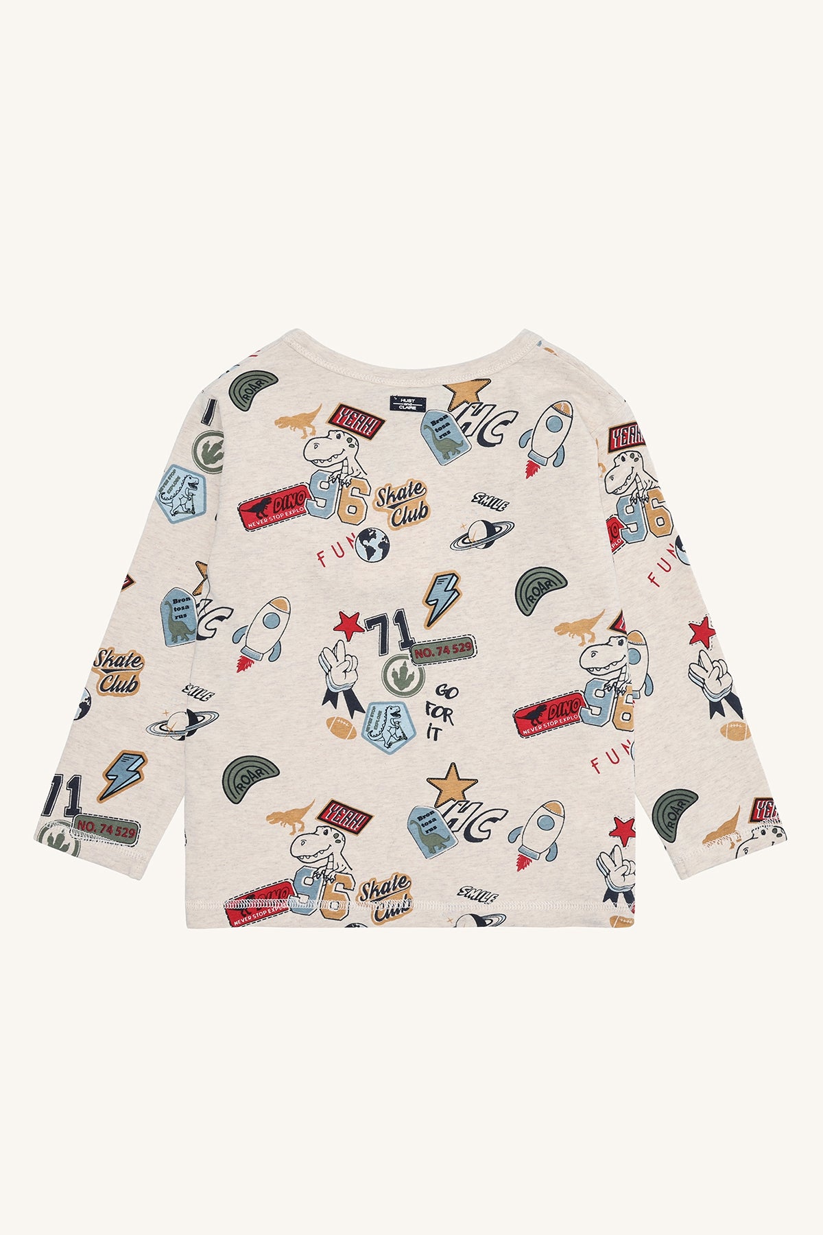 Hust & Claire Langarmshirt Anton Badges