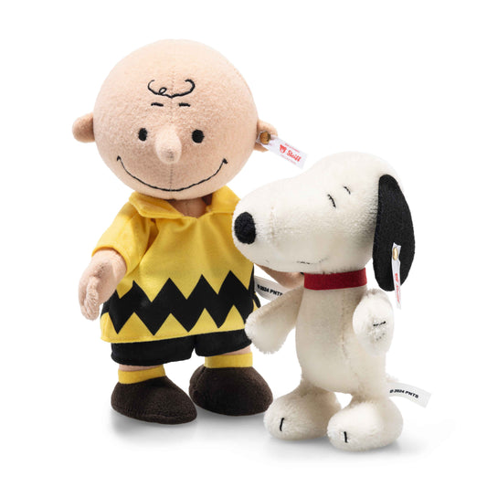 Steiff Charlie Brown mit Snoopy 21cm RMS