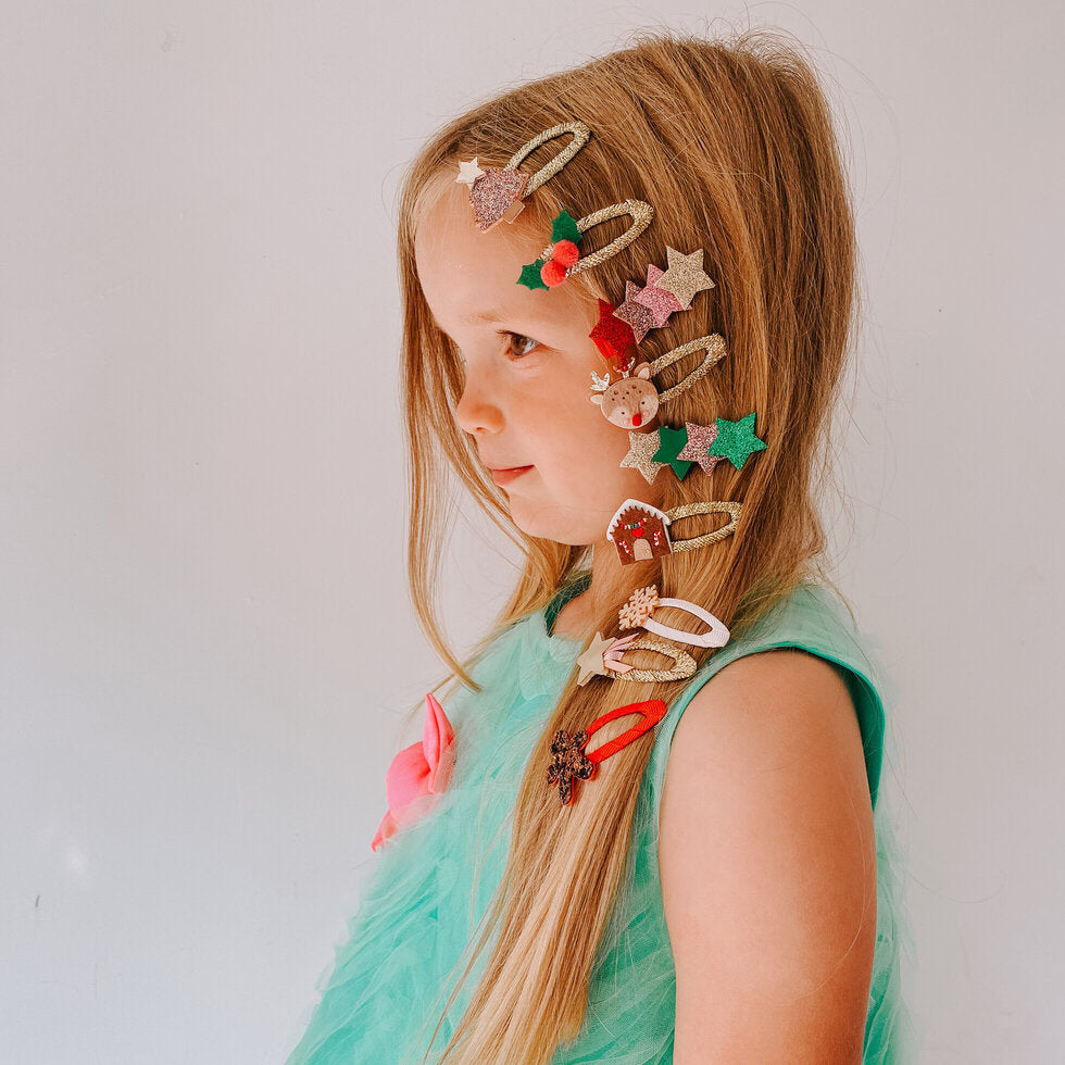 Rockahula X-Mas Glitzer Stern Haarclips