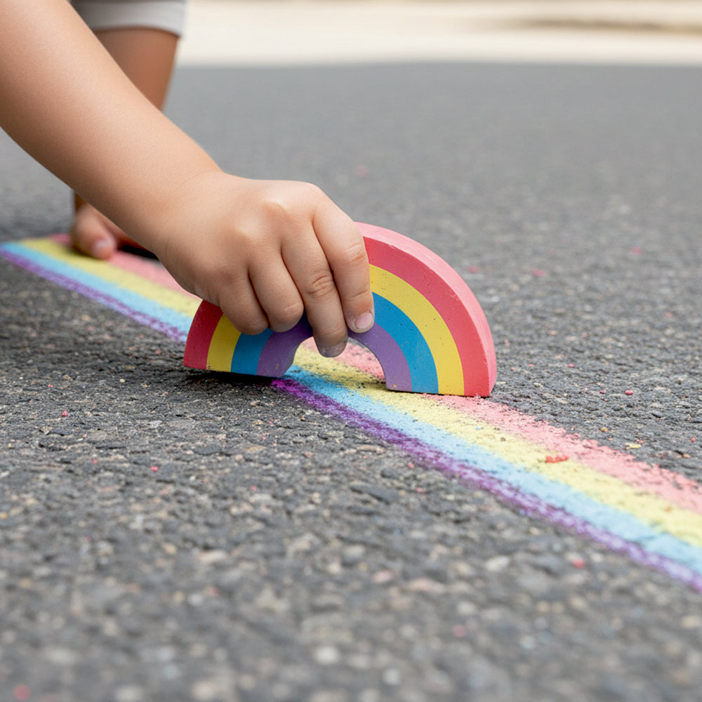 Straßenmalkreide Regenbogen - Einhorn-Paradies