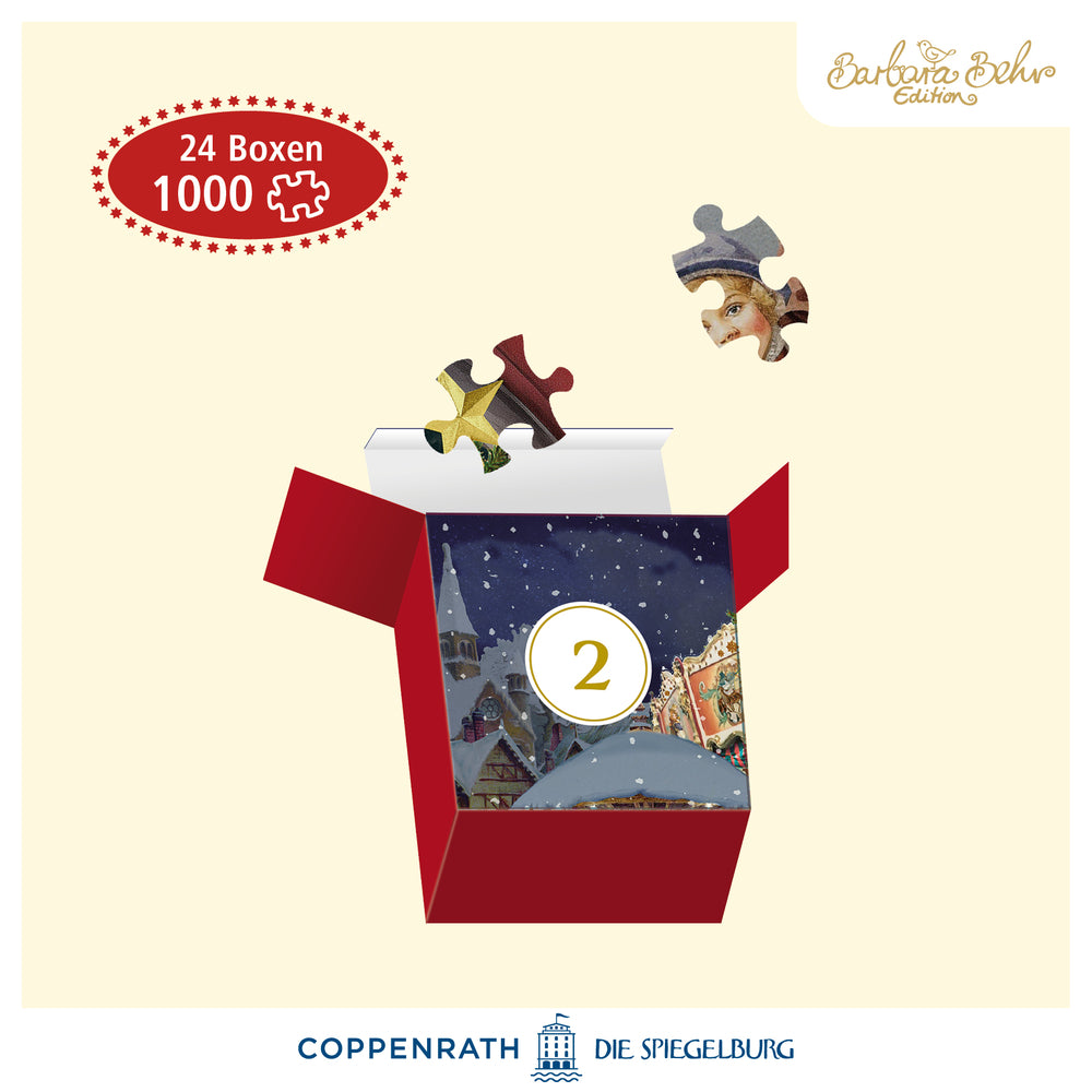 Nostalgischer Weihnachtsladen Puzzle-Adventskalender