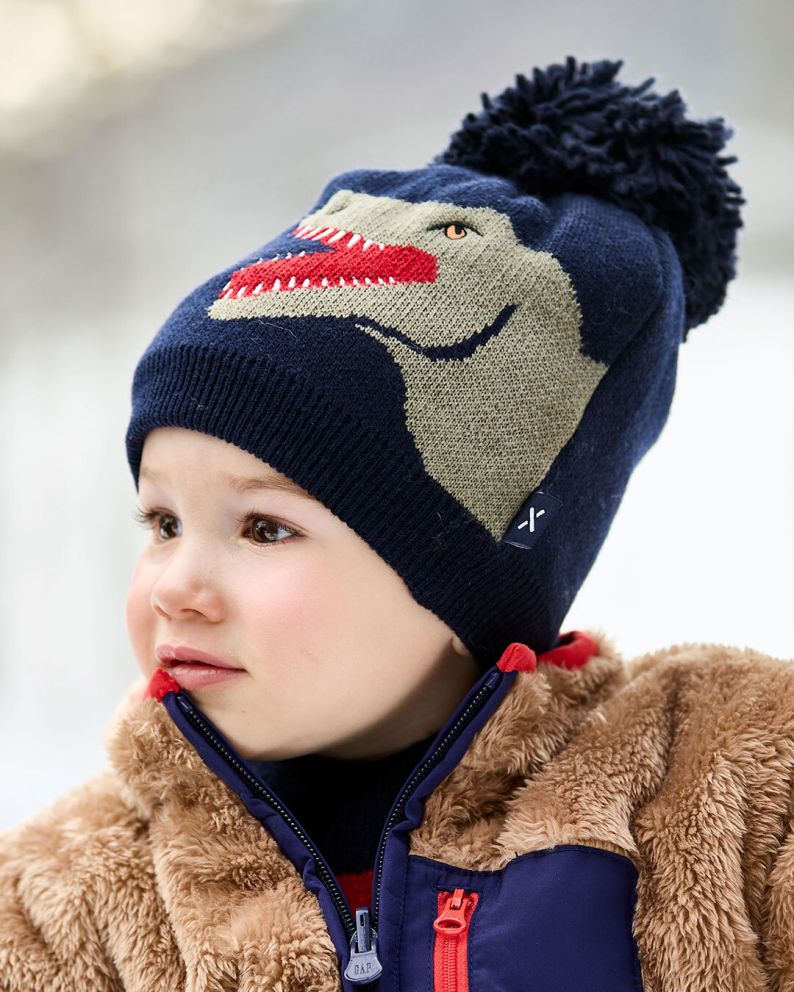 maximo KIDS BOY-Mütze Dino Vollfutter