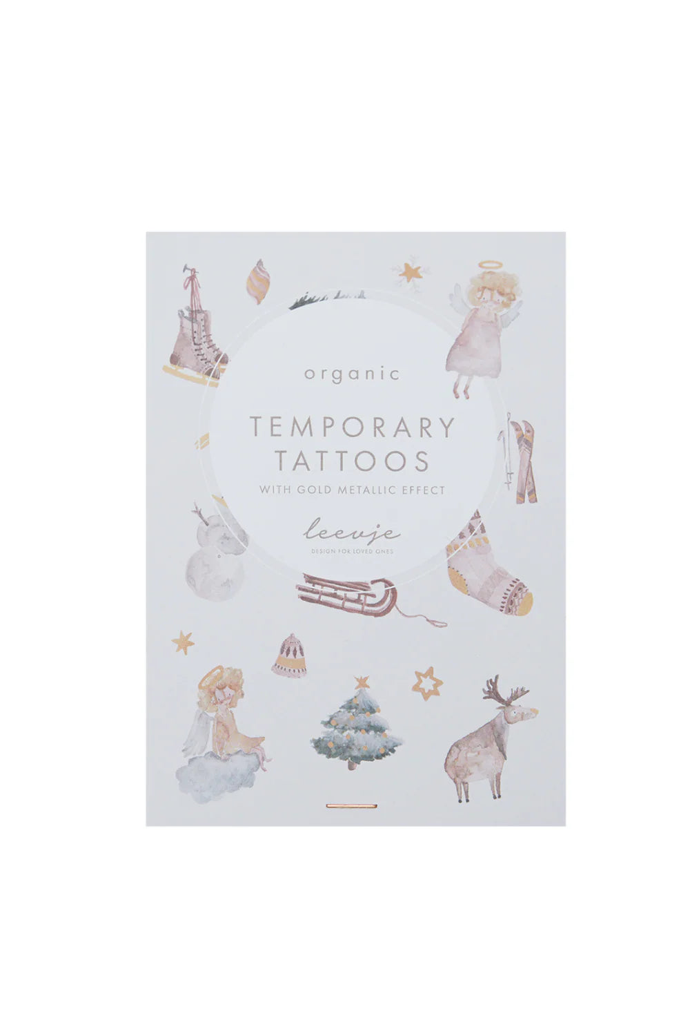 Leevje ORGANIC TATTOOS "CHRISTMAS" mit Goldfolie