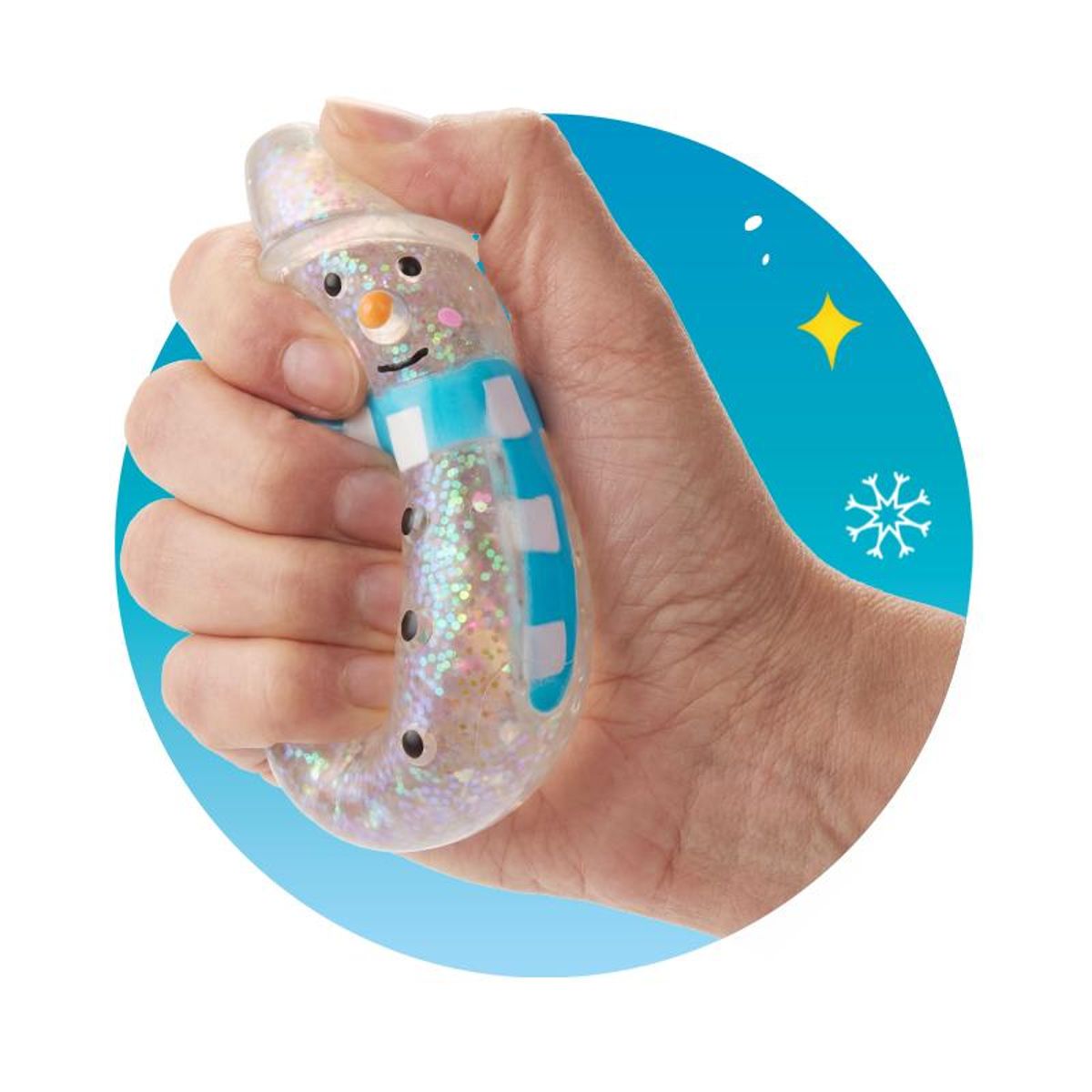 Glitzer-Maltose-Schneemann