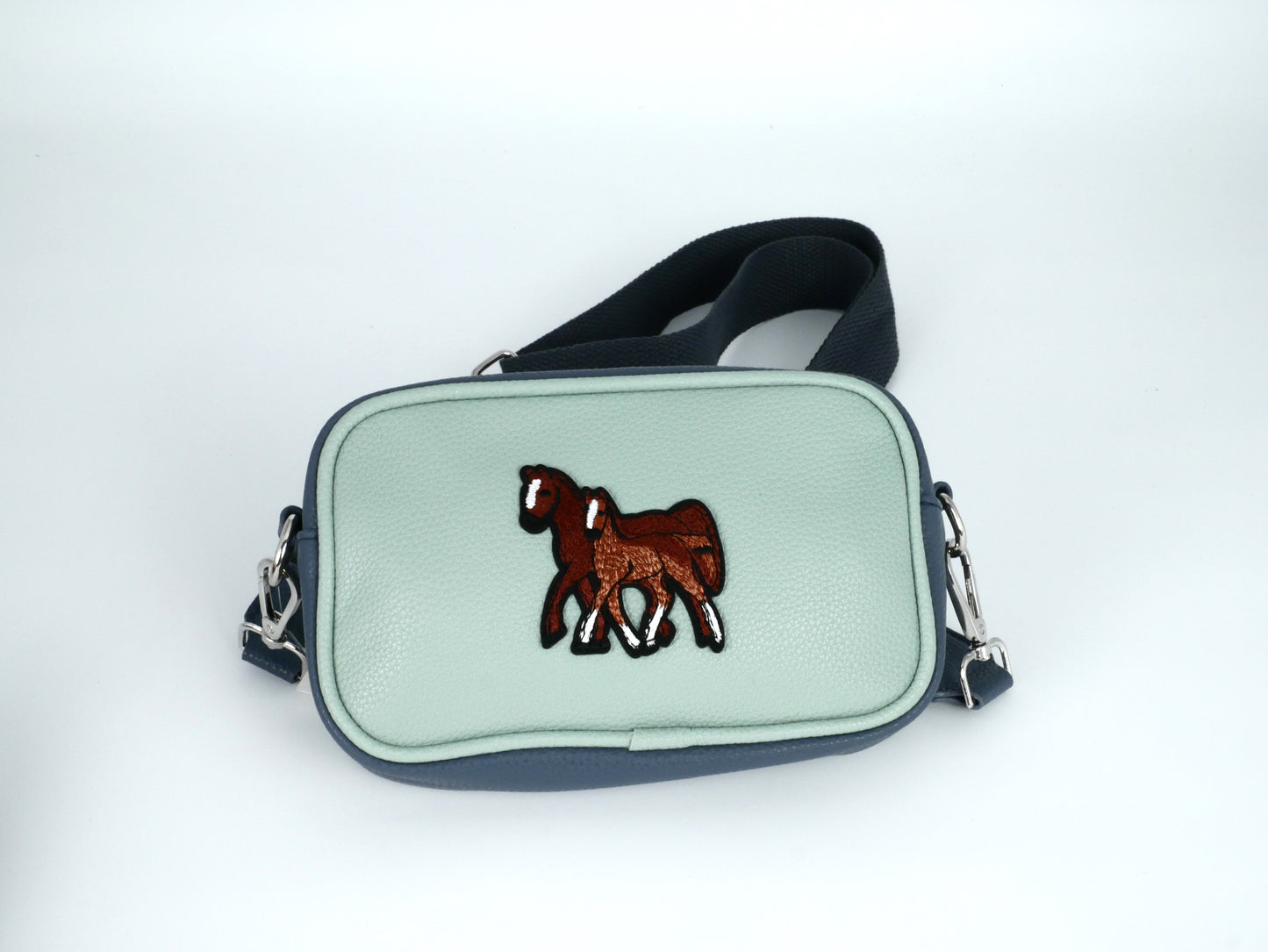 KisMe Tasche Pferde hellblau/jeansblau