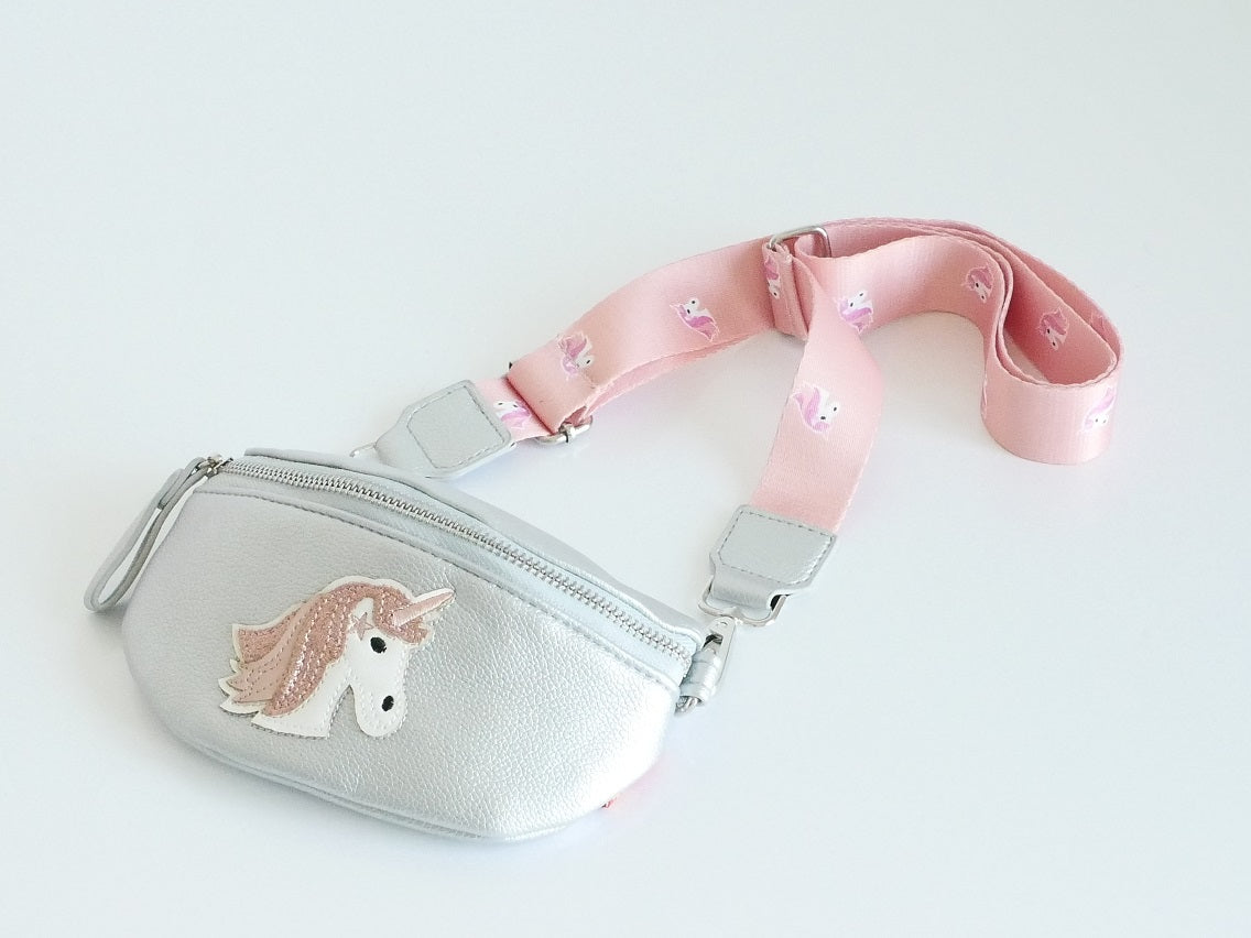 KisMe Sidebag Einhorn silber