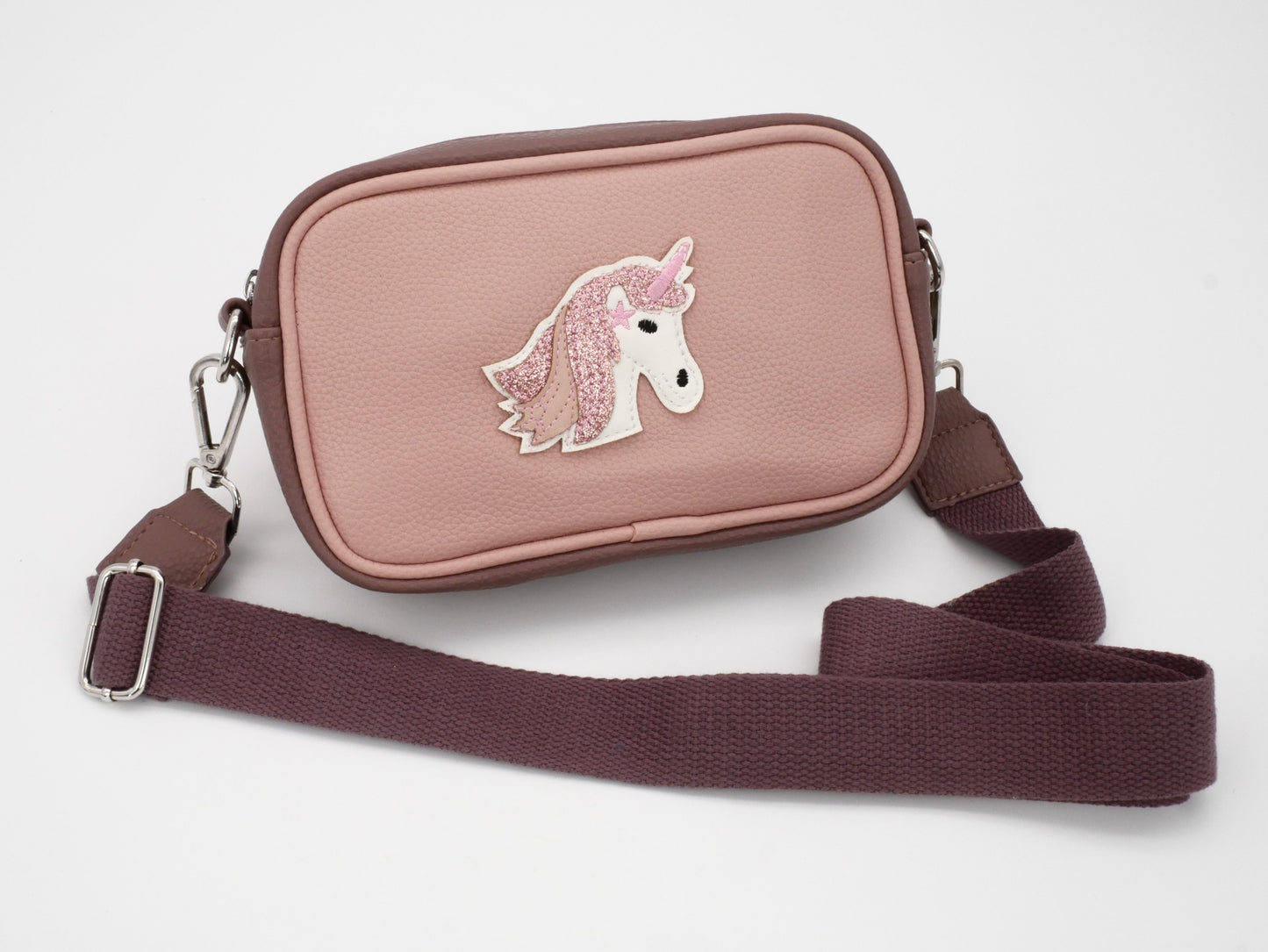 KisMe Tasche Einhorn brombeer-altrosa