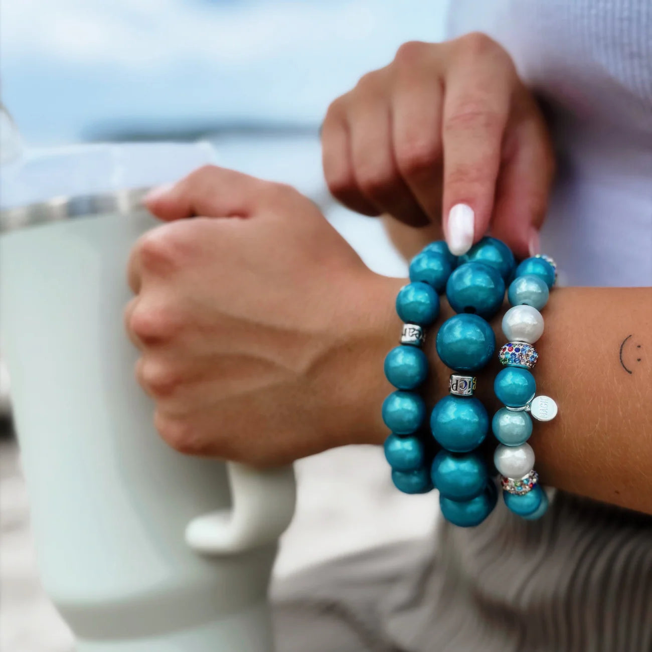 Magic Pearl Santorini Bay Perlenarmband