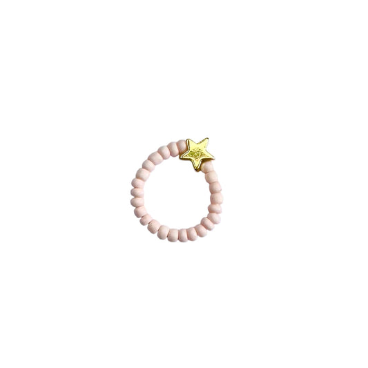 Ratatam! Elastischer Ring mit Stern - rosa