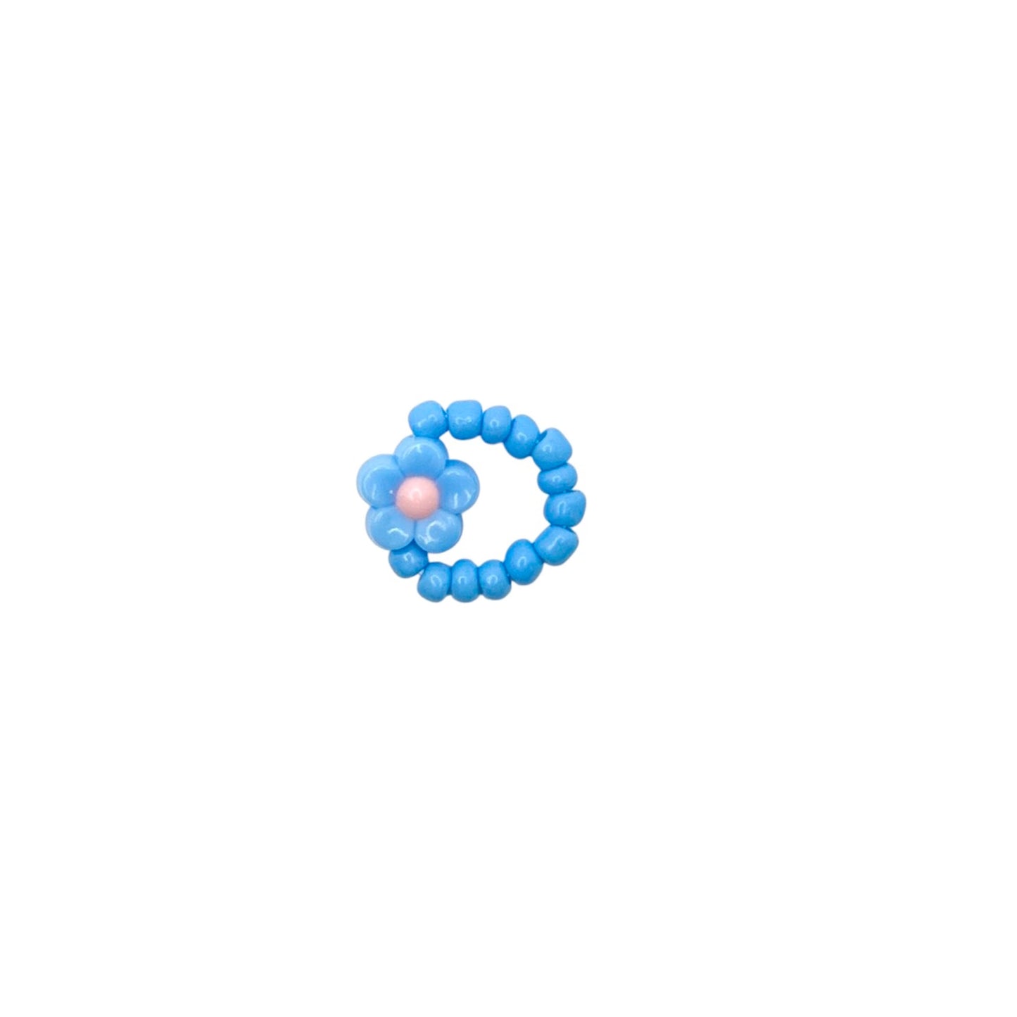 Ratatam! Elastischer Ring Blume - blau