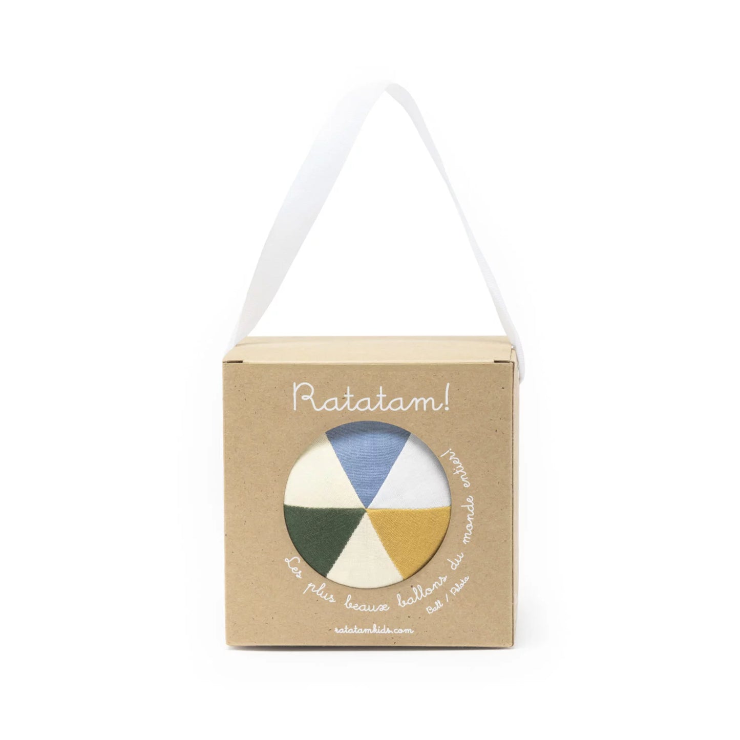 Ratatam! Baumwoll Baby Ball 10cm multicolor mustard