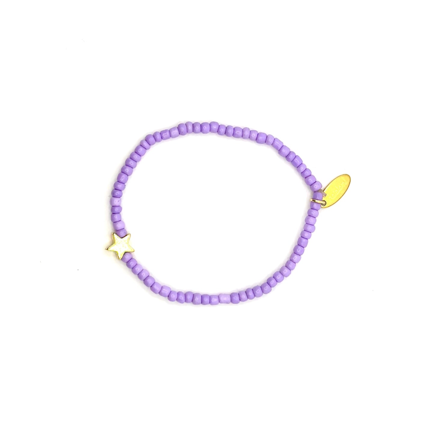 Ratatam! Elastisches Armband mit Stern - lila