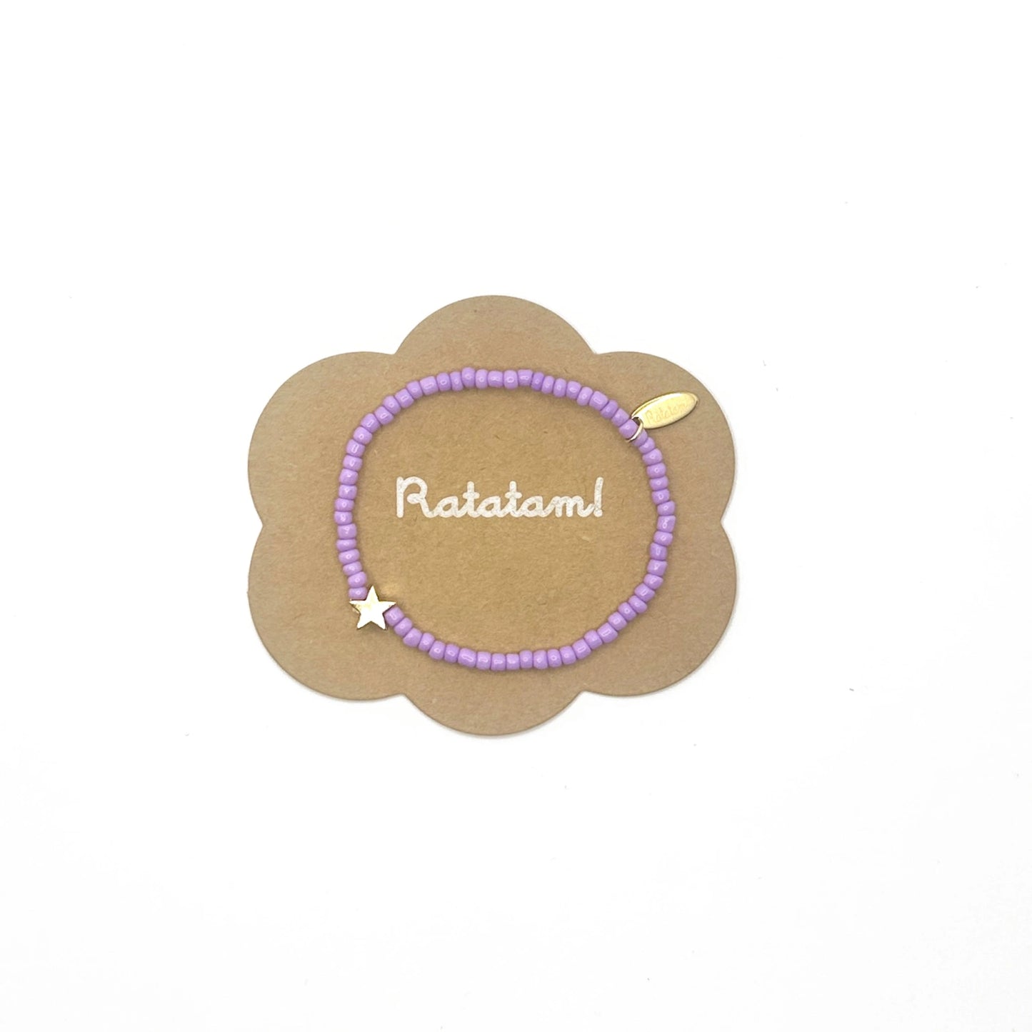 Ratatam! Elastisches Armband mit Stern - lila