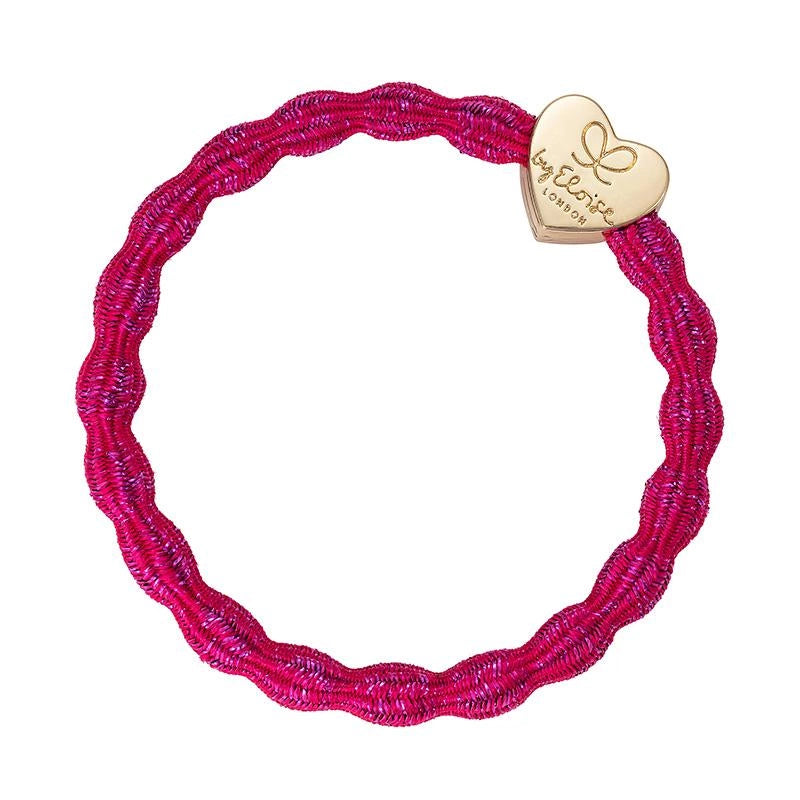 byEloise Metallic Gold Herz fuchsia