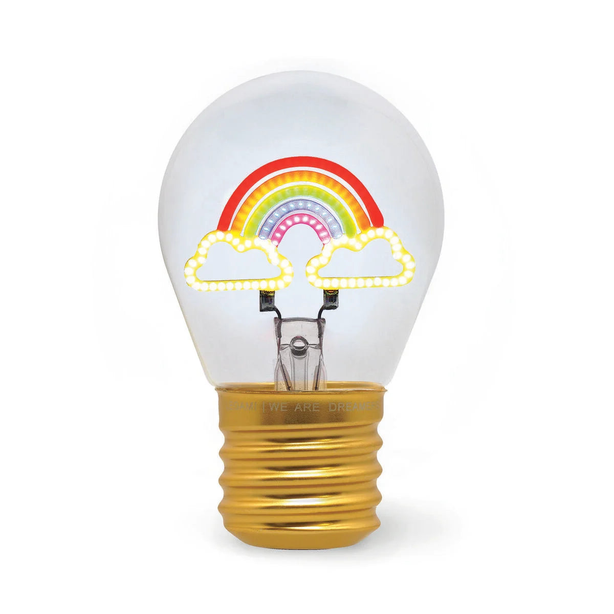 Legami Dekorative Glühbirnenförmige Tischlampe - Regenbogen