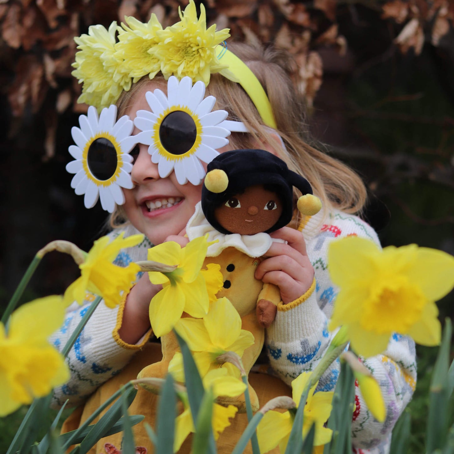 Olli Ella Dinky Dinkum Dolls - Billie Bumblebee - yellow