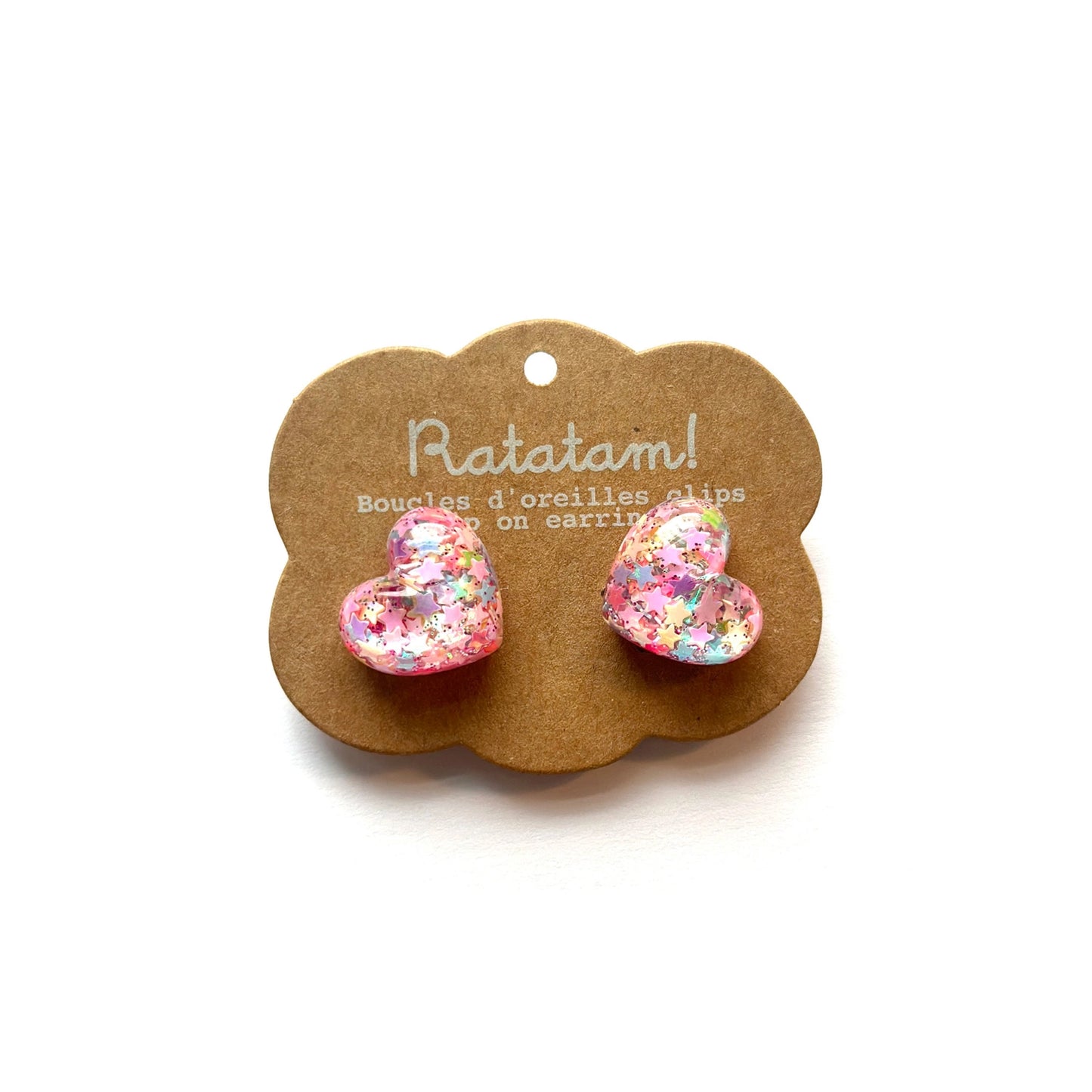 Ratatam! Ohrclips Herzen rosa