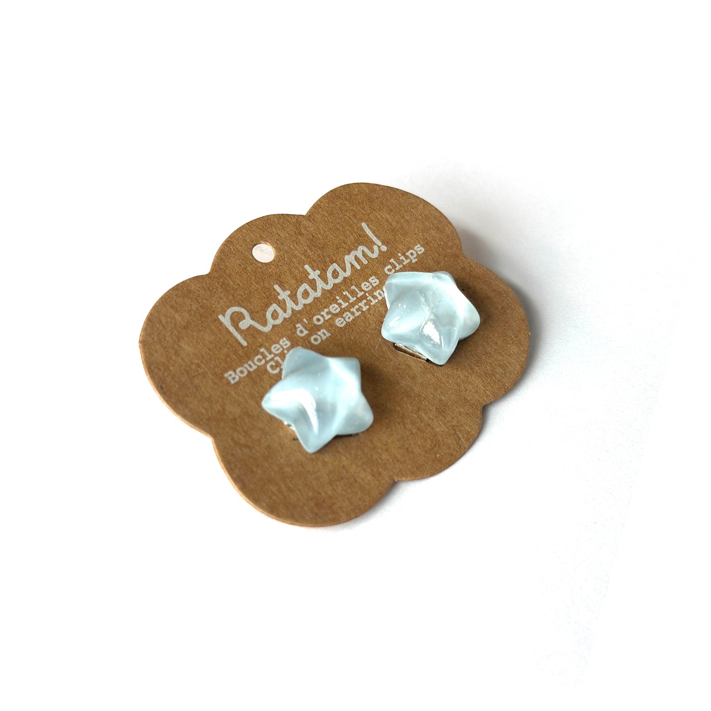 Ratatam! Ohrclips Sterne blau