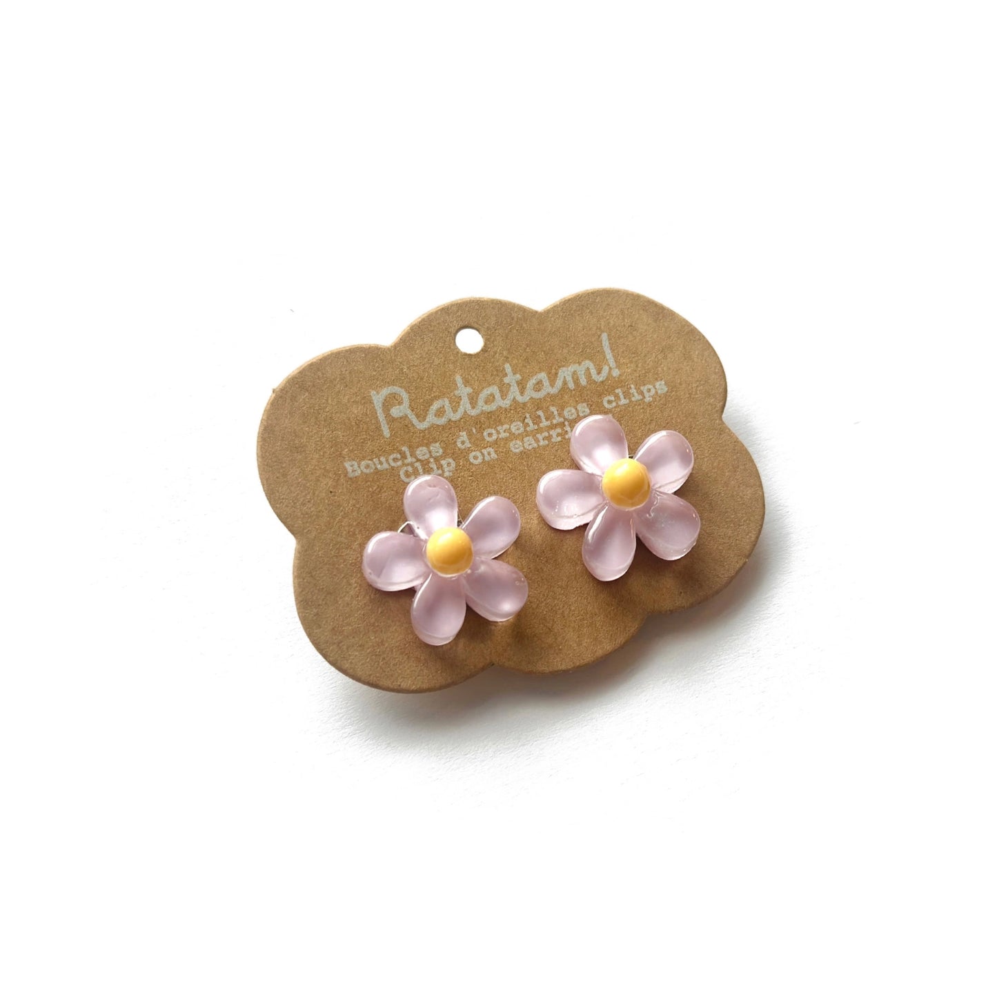 Ratatam! Ohrclips Blumen lila/gelb
