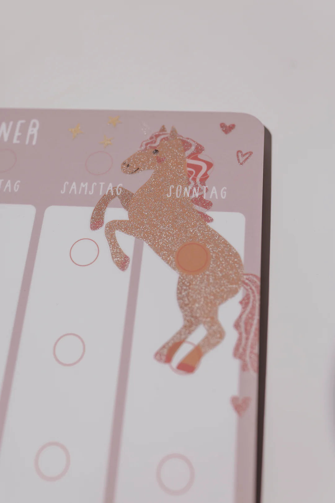 inliebekind Wochenplaner EINHORN GLITZER