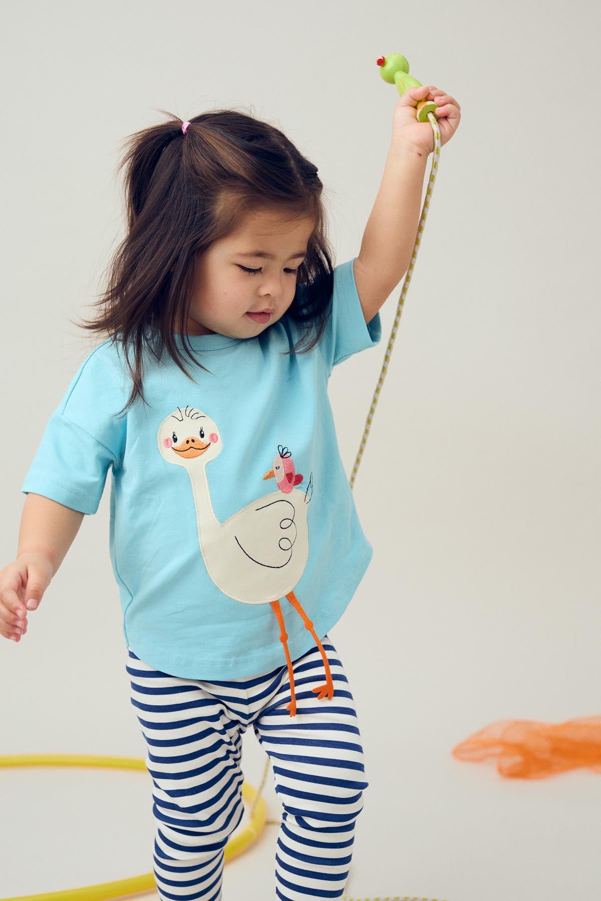 Fred's World: T-Shirt mit Vogelmotiv HELLO