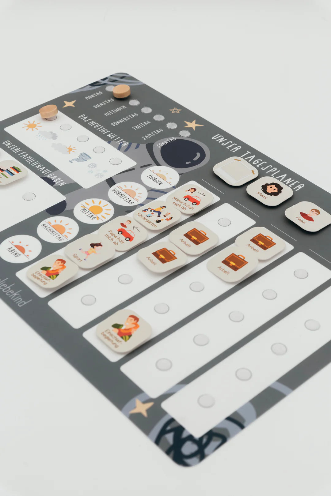 inliebekind Tagesplaner/Familienplaner inkl Symbole ASTRONAUT