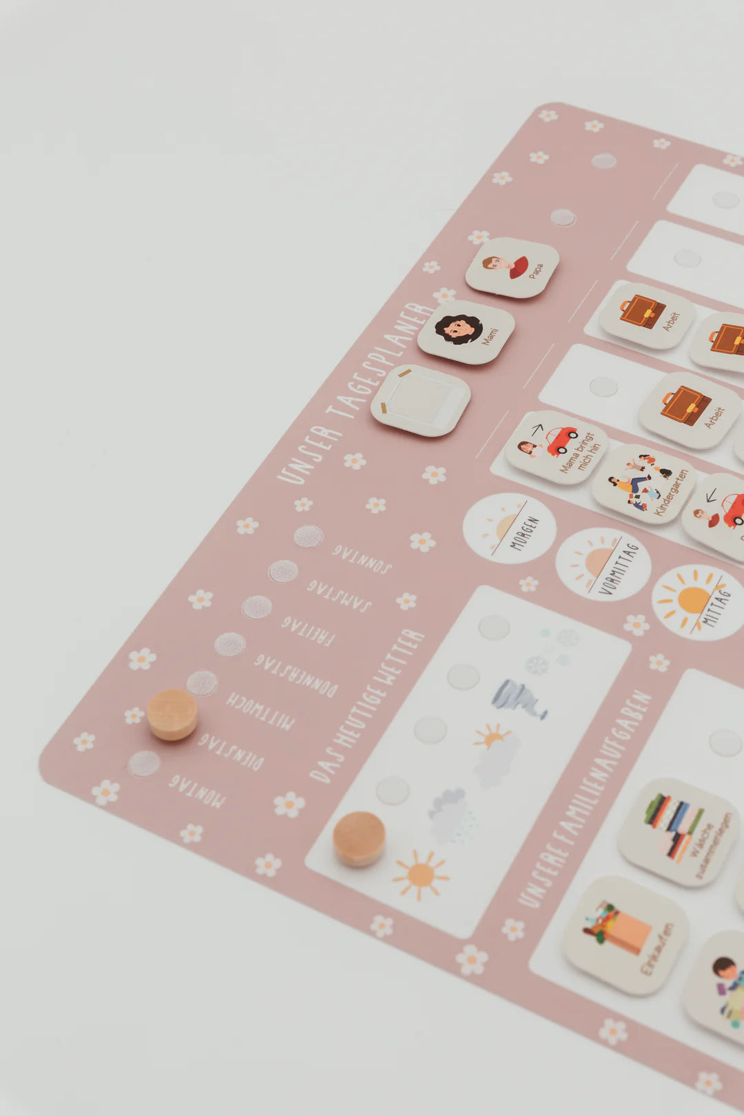 inliebekind Tagesplaner/Familienplaner inkl Symbole FLOWERS
