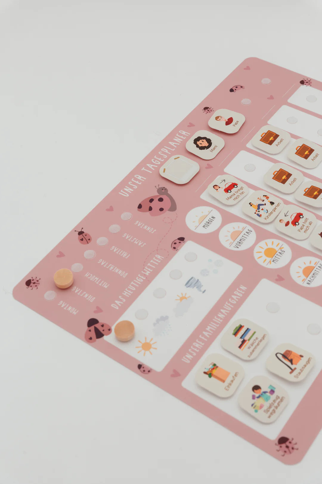 inliebekind Tagesplaner/Familienplaner inkl Symbole MARIENKÄFER