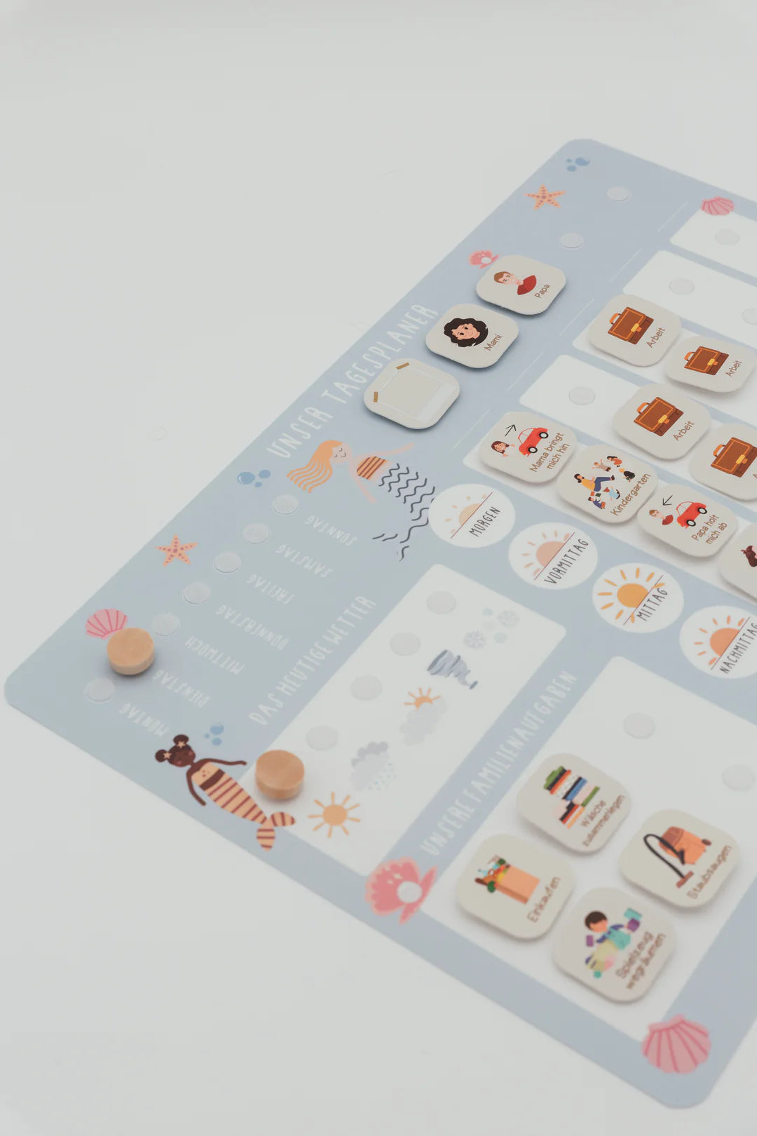 inliebekind Tagesplaner/Familienplaner inkl Symbole MEERJUNGFRAU