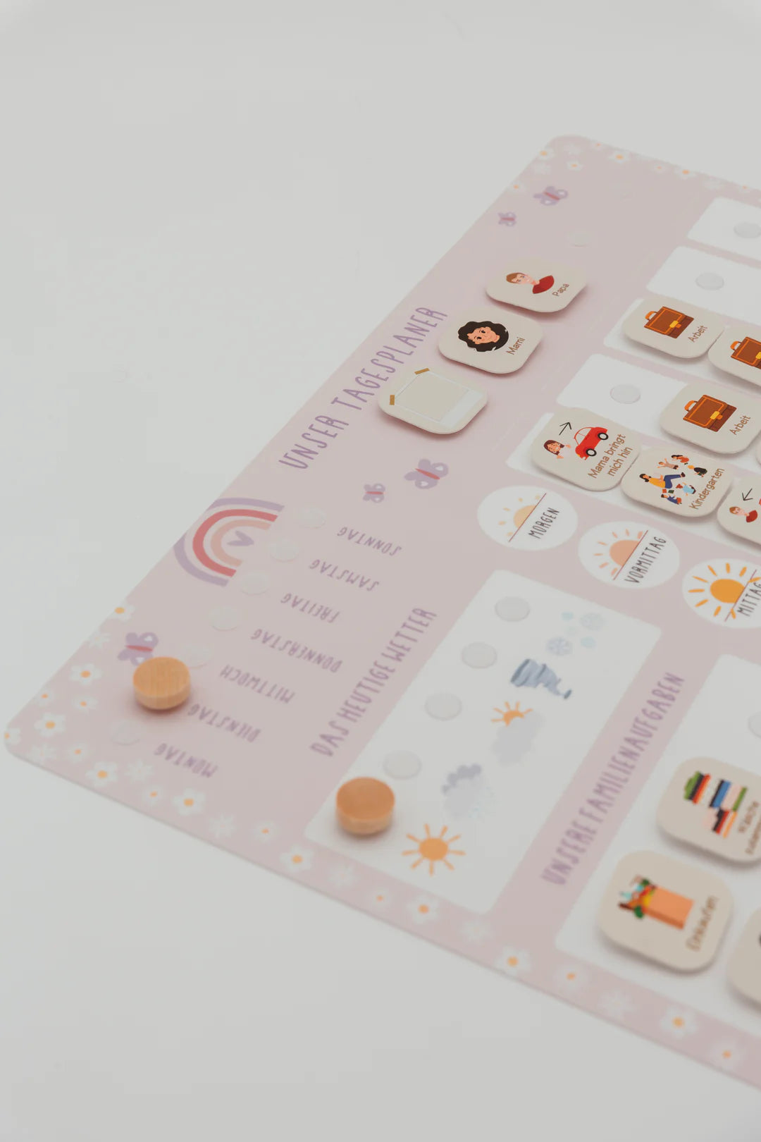 inliebekind Tagesplaner/Familienplaner inkl Symbole REGENBOGEN