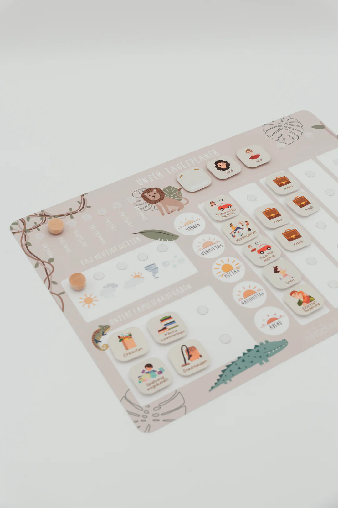 inliebekind Tagesplaner/Familienplaner inkl Symbole SAFARI